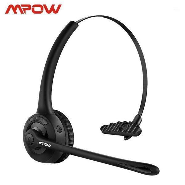 

mpow pro headphone updated mbh15 over head wireless bluetooth headset with mic for trucker driver call center office cell phone1