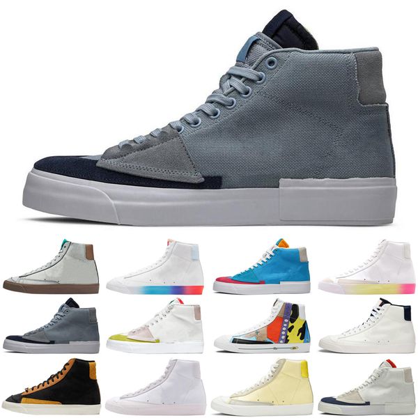 

2020 new blazer mid 77 vintage edge men women shoes multi hack pack flyleather orange aqua sb outdoor mens womens trainers sports sneakers, White;red