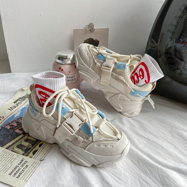 

black harajuku sports casual father's women's ins fashion shoes new autumn and winter 2020 student's versatile