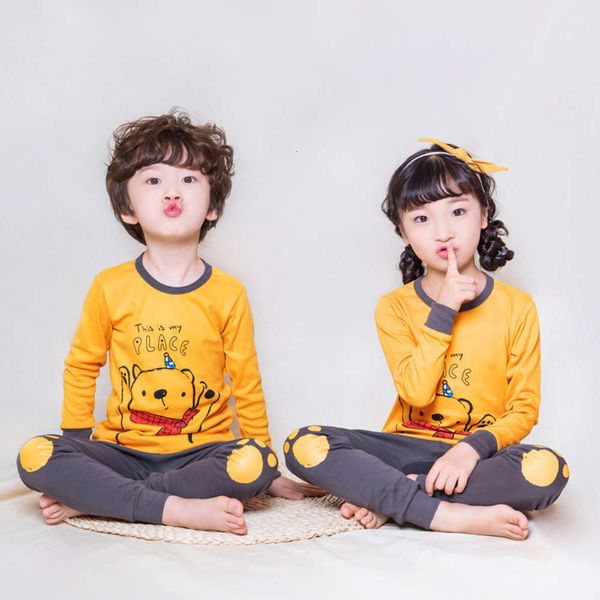 

new cotton cloth, autumn trousers pajamas for boys and girls, Blue;red