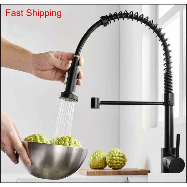 

matte black kitchen sink faucet single handle pull down qylype bdesports