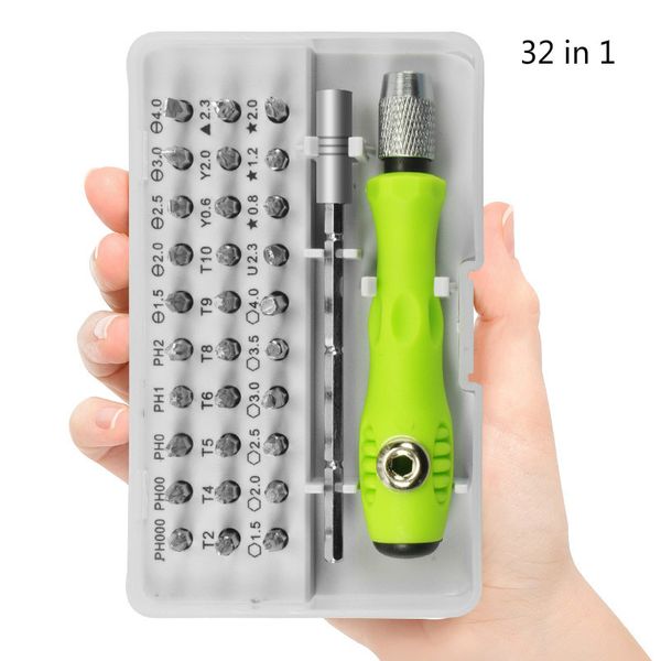 32-in-1 Multifunktions-Schraubendreher-Set, Handy-Digitalkamera-Stecker, Rasierer, Teardown-Reparatur-Werkzeug, Schraubendreher-Bit-Set