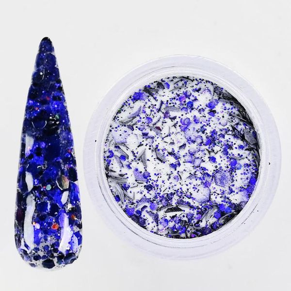 

12bottles/set 3 in 1 acrylic glitter powder nail art dipping extention carving powder sequins decorations dust kit bul qylghe, Silver;gold