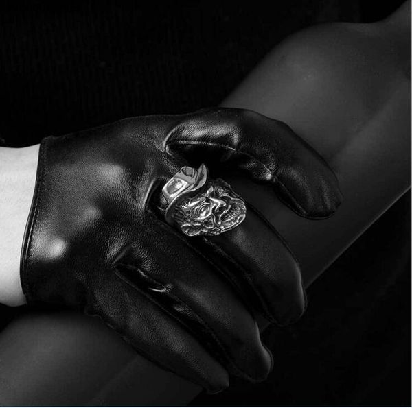 

ancient europe man ways punk wind titanium restoring steel ring mixed 8-12#, Silver