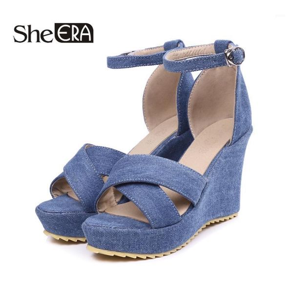 

dress shoes women wedges platform sandals buckle strap high heel ladies open toe ankle summer woman1, Black