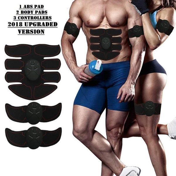 

training equipment electric muscle stimulator machine abdominal trainer body slimming burning exerciser building massager1