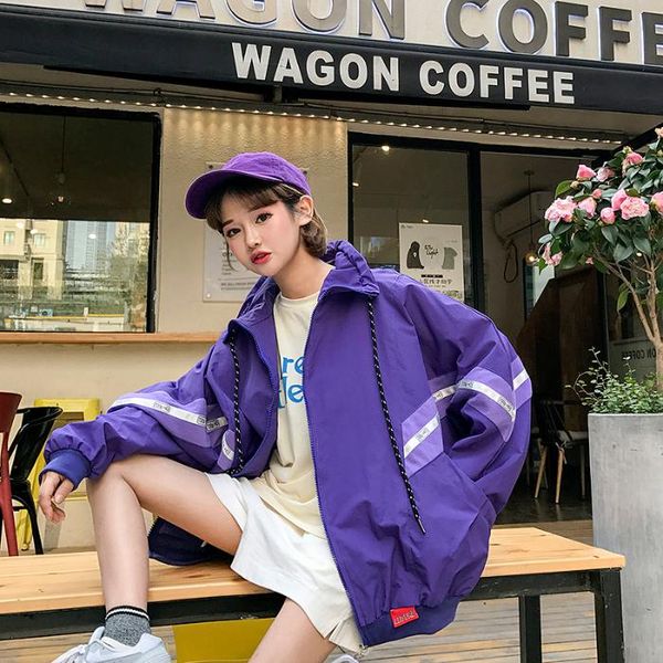 

2020 spring summer coat street hiphop loose sports harajuku baseball uniform bomber jacket for women n601, Black;brown