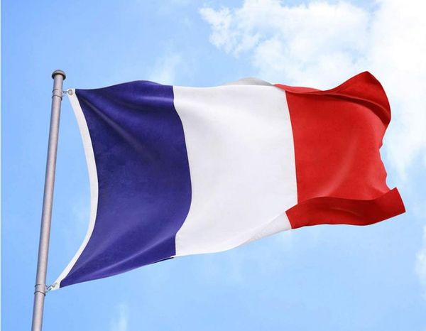 

90x150cm france flag polyester printed european banner flags with 2 brass grommets for hanging french national flags and banners sn1737