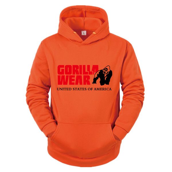 

men's casual orangutan hoodie printed sportswear solid-color dncmi