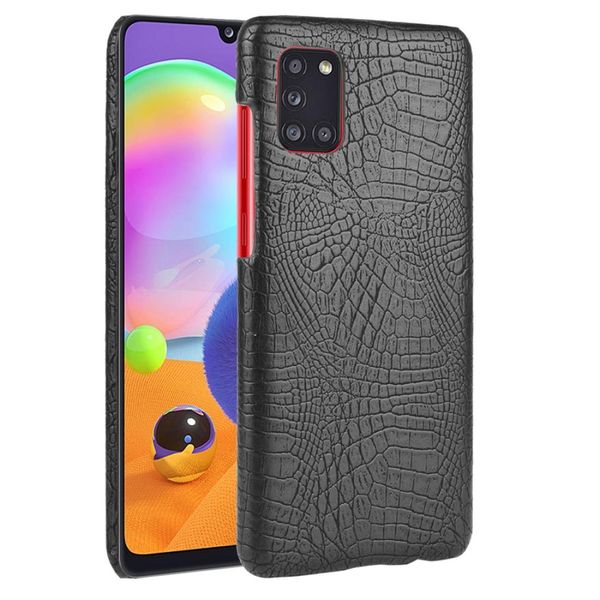 

for galaxy a31 shockproof crocodile texture pc pu case