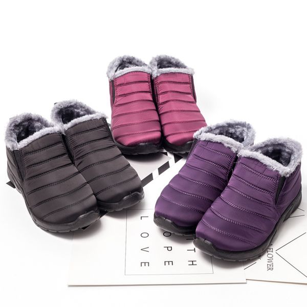 

2020 2020 women's fashions ladies comfortable boots winter fashionable more size shoes dltg, Black