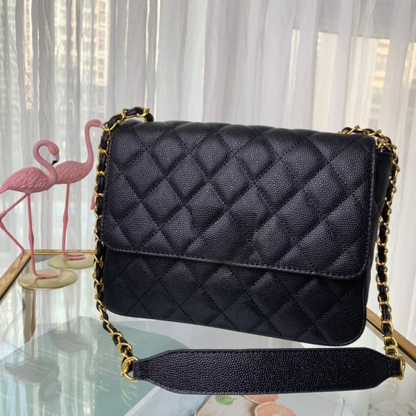 

2021 leather luxury bag handbag shoulder bag designer fashion quality women cross grain quality 5a flap dlmxx, Red;black