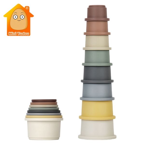 

baby toy stacking cups children educational nesting ring tower bath play water set early educational toys for infant 0 12 months 201223