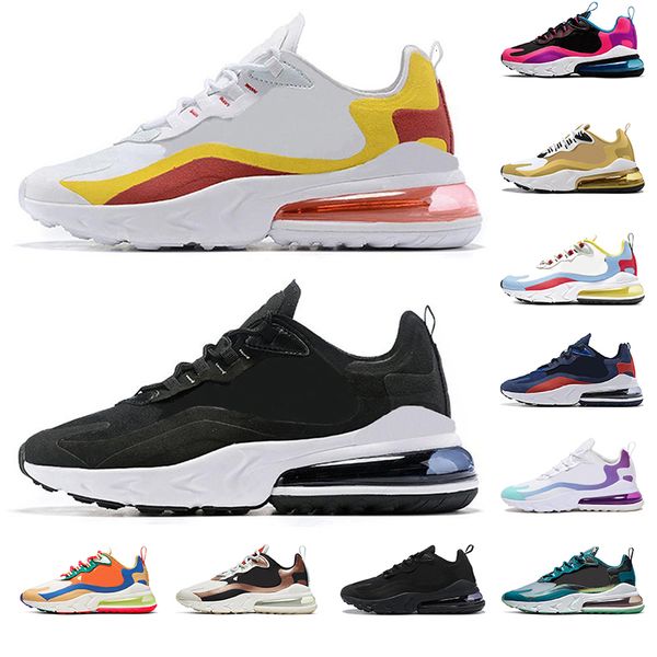 

react 2020 wholesale sneakers bauhaus outdoor shoes for men women triple black grape bleached coral mens trainers sport size 36-45
