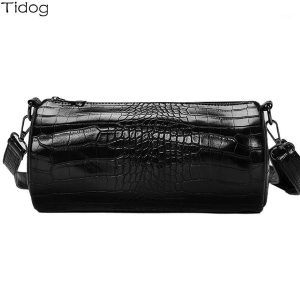 

tidog new korean crocodile men's fashion bucket chest bag1