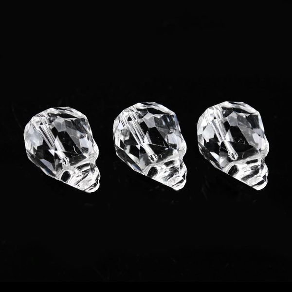 

20mm 5pcs skull crystal beads suncatcher crystal prisms faceted skull crystal charms skull head diy bracelet jewelry accessories h jllvya