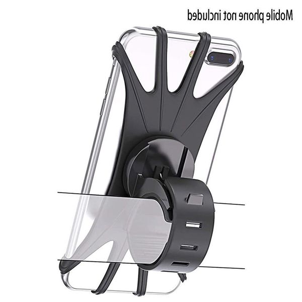 

4fs12wa1360 degree rotation bicycle silicone bracket, mobile phone, motorcycle phone navigation bracket