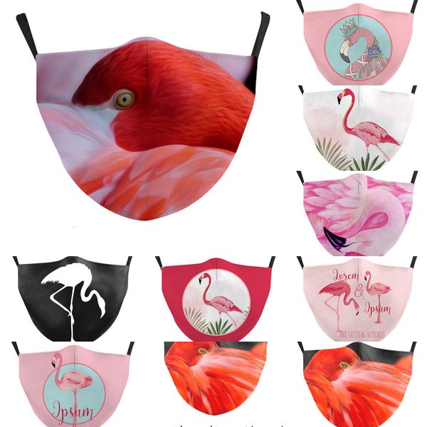 

2021 fashion styles 3d digital swan parttten printing face dust-proof washable reusable breathable mask 8 neiy7