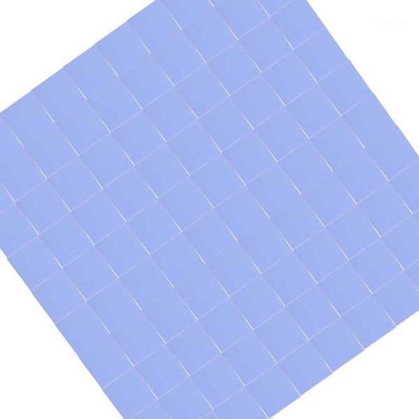 

100pcs 10x10x1mm silicon thermal pad heatsink conductive insulation paste -shopping1
