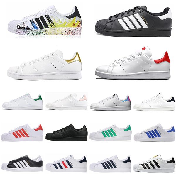 

2021 smith white hologram iridescent 80s pride stan shoes plate-forme sneakers star women men sport casual shoes 36-44