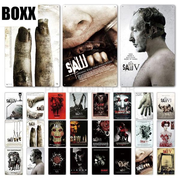 

2020 видел кино металлический плакат старинные олово знак настенные искусство росписью налет металл старинные ретро стены декор для человека