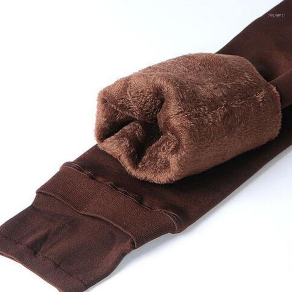 

2019 new ladies trousers warm soft casual slim fit pencil pants fleece lined thicken plus size women pants1, Black