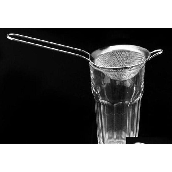 

stainless steel fine mesh strainer colander flour sieve with handle juice and tea straine sqcrqf pp2006