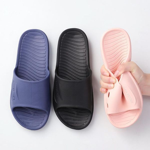 

slippers anti-skid home female summer sandals and male indoor shoes bathroom1, Black