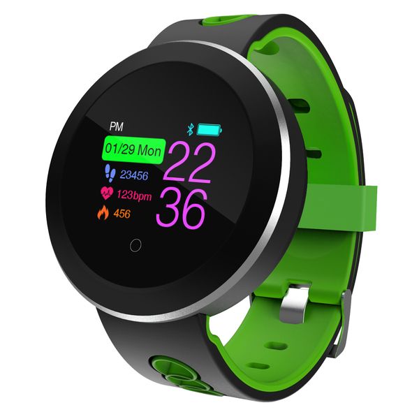 

q8 pro metal case color screen touch sensitive sports intelligent watch