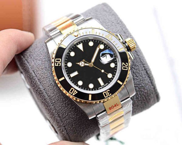 

n factory v11 deluxe men watch rlolex automatic machine sapphire watches eta 2836 movement ceramic bezel 116610 model 904l stainless steel l, Slivery;brown