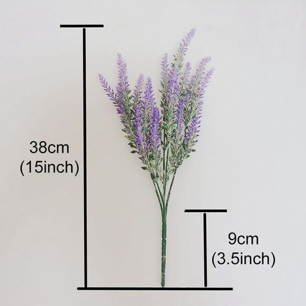 

1 bundle provence lavender wedding decorative flower vase for home decor artificial flowers grain decorative fake plant wmtiqs xhhair
