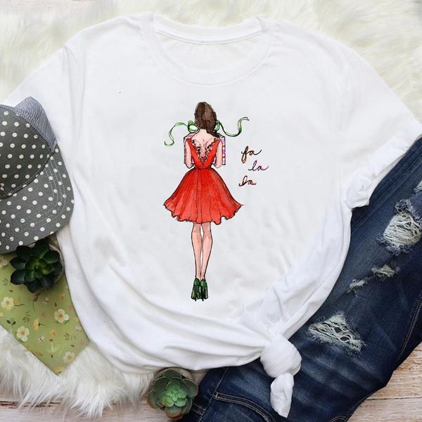 

women clothing happy time winter tree 90s holiday merry christmas print lady female graphic tees clothes t shirt t-shirt, White