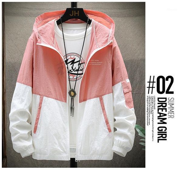 

spring and summer 2020 new sunscreen men's skin casual korean jacket sports trend youth coat1, Tan;black