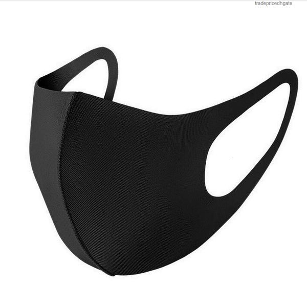 

dust pm2.5 mouth black face cover mask anti respirator dustproof washable reusable ice silk cotton masks child in stock