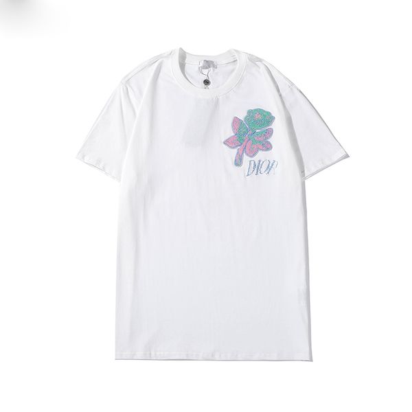 

2020ssmen's fashion designer printed t-shirt short sleeve designer men's fashion loose streetwear t-shirt s-2xl, White;black