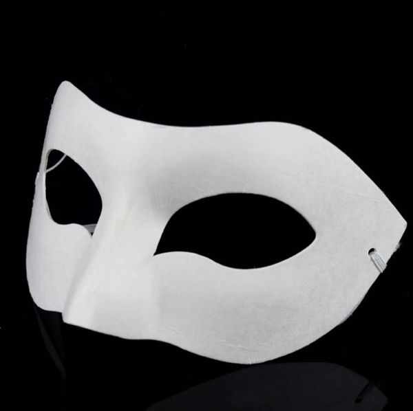 

painted white diy crown butterfly blank hand paper masquerade cosplay mask kid draw party props