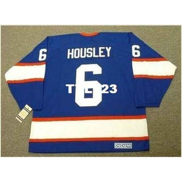 

121 #6 phil housley winnipeg jets 1993 ccm vintage home hockey jersey or custom any name or number retro jersey, Black
