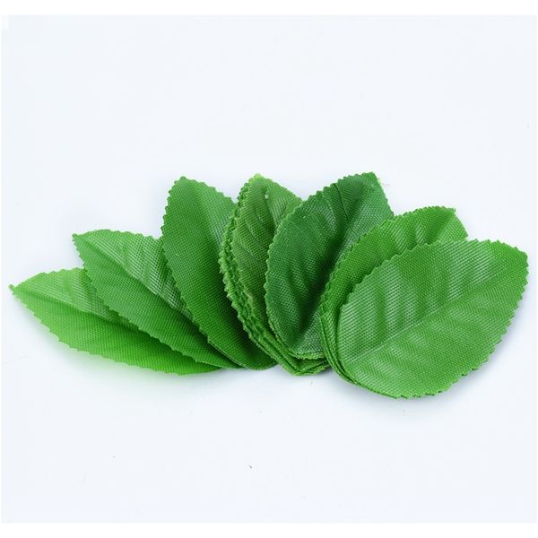 

100pcs fake green leaves artificial plants diy gift christmas wreath flowers for scrapbooking wedding home decor silk roses leaf f wmtfoj