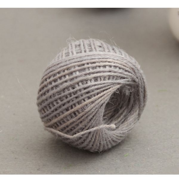 

50 м рулона джута шпагаты натуральные сизальные деревенские метки обертываются свадебные украшения ремесел веревочки струнные корпусы событи