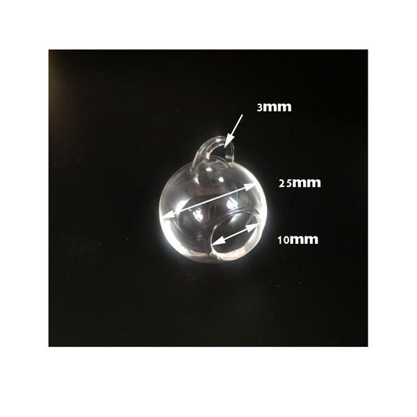 

1pieces 25*30mm hollow micro landscape ecological glass bottle glass pots jewelry glass bottle moss diy gl sqcybr, Black