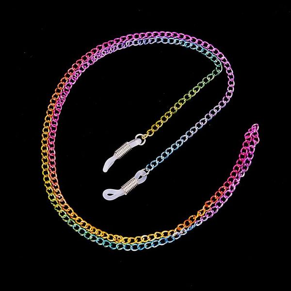 

высококачественные красочные очки для чтения солнцезащитные очки шеи цепные шнуры держатель металлический ремешок очки мода шеи украшения q