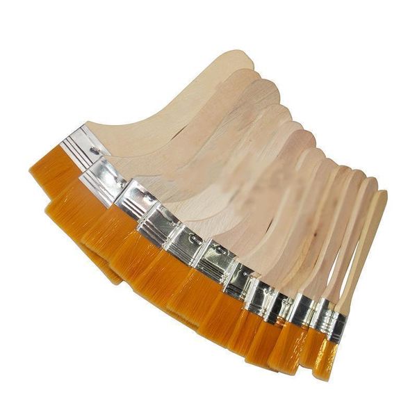 

12 nylon hair wood dust cleaner soft cleaning brush painting mobile phone computer keyboard pcb clean brushes repair q jllzig