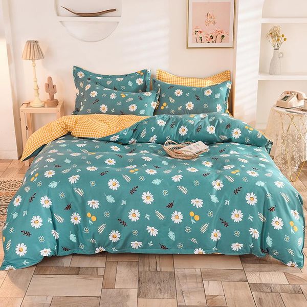 

home textile flower 2/3/4/5pcs modern bedding set bed sheet pillowcase & duvet cover set