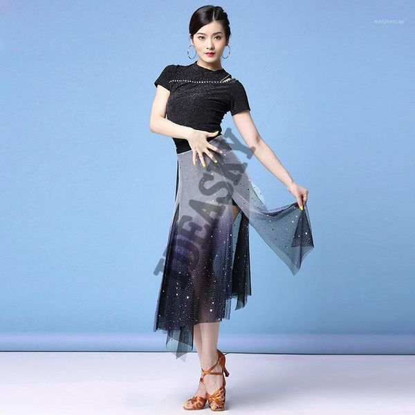 

split sequin latin dance dress for sale salsa costumes tango dance costumes women latin dancing skirts clothes for dancing1, Black;red