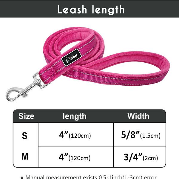 

dog leash soft nylon padded pet dog lead belt reflective walking running dog leashes rope for small large dogs pet wmtlzj
