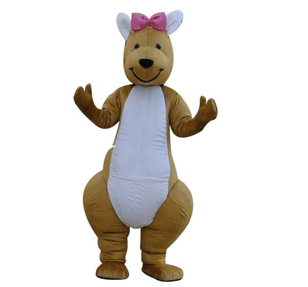 

kangaroo female mascot costumes cartoon character sz 100% real picture133, Red;yellow