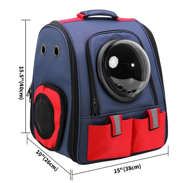 

pet cat backpack breathable cat carrier outdoor pet shoulder bag for small dogs cats space capsule astronaut travel bag sqcbqw
