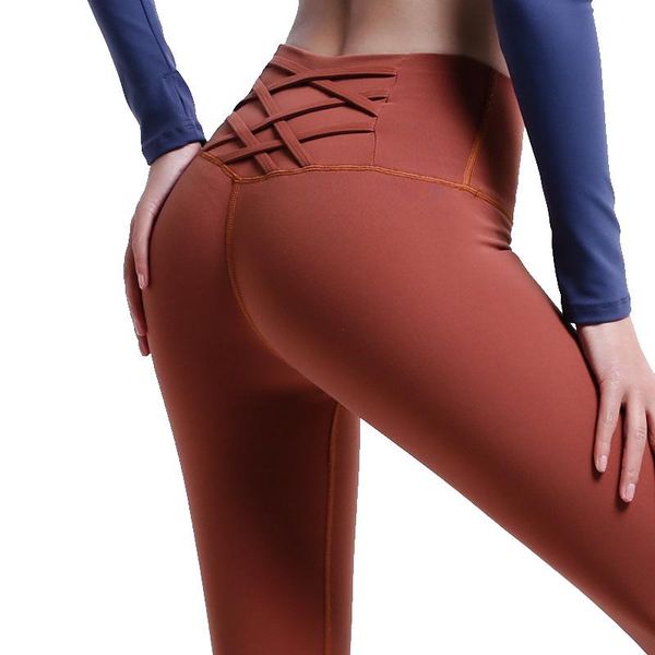 

yoga outfits women pants high wasit push up leggings quick dry sports sport running gym fitness sweatpants, White;red