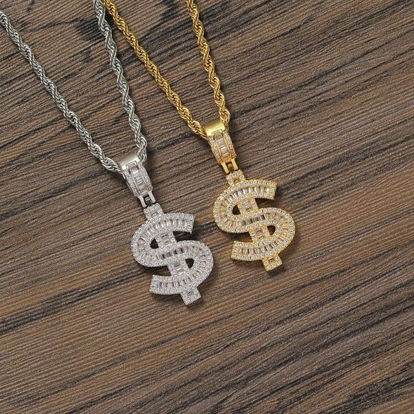 

brass pendant micro pave with cz bling bling mens pendant necklace rock hip hop jewelry cn353, Silver
