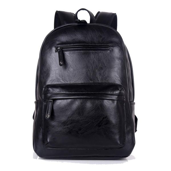 

men's women's pu leather rucksack mountaineering book lapbackpack school casual backpacks for travel business